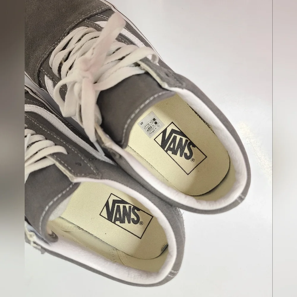 VAN'S Old Skool Low Top Sneakers in Pewter Gray Unisex Men's 9 Women's 10½ - Picture 5 of 10